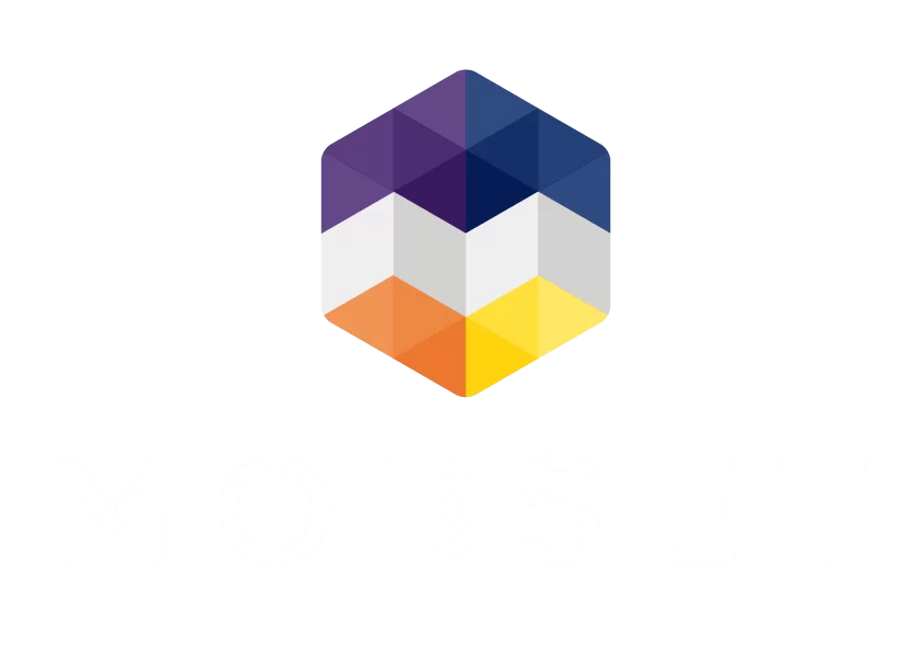 logo mobset letra branca