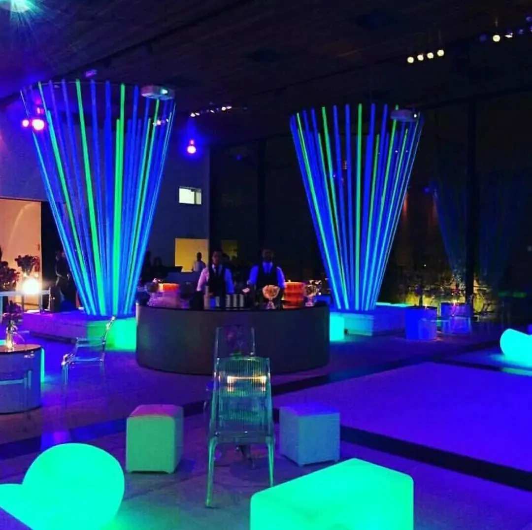 puff retangular de led