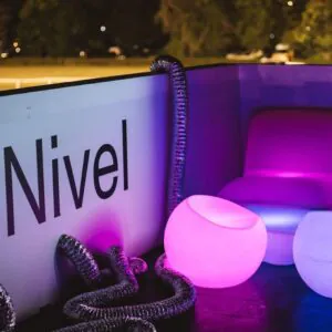 Puff LED Redondo 47