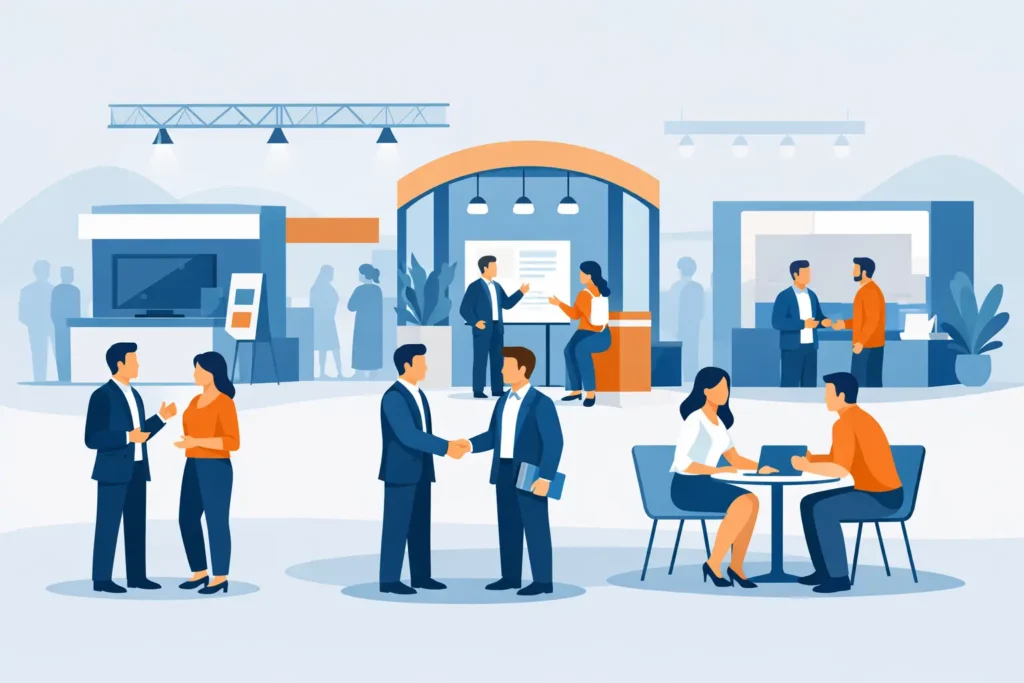 11 ideias de ambientação para feira de negócios