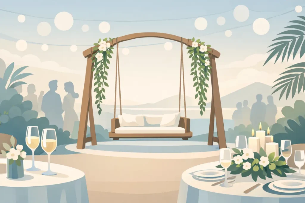 Balanço decorativo para evento vale a pena?