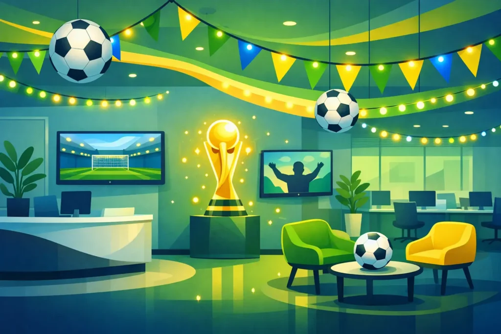 Decore sua empresa para Copa do Mundo com LED