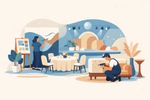 Personalização de móveis para eventos