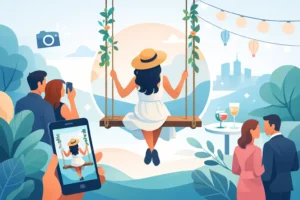 Balanço instagramável em eventos: por que domina