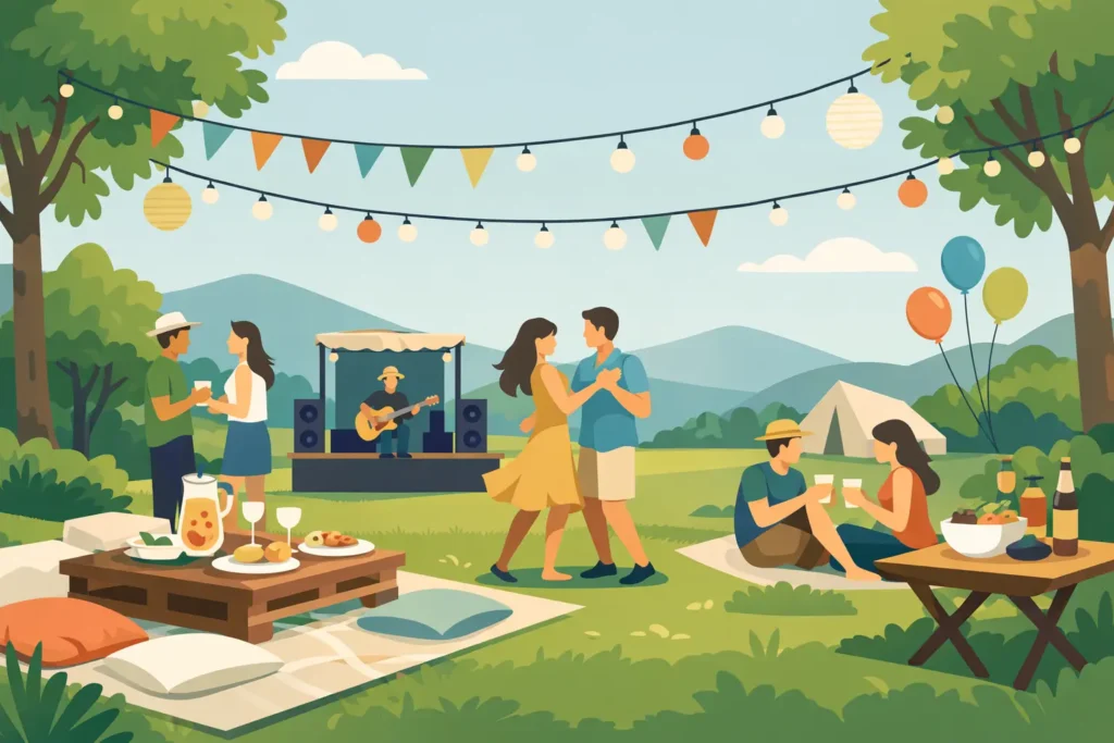 Festa ao ar livre: tudo que precisa saber