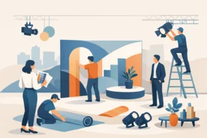 Guia de decoração cenográfica corporativa
