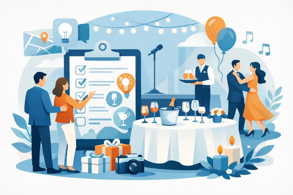 12 ideias criativas para recepção de eventos