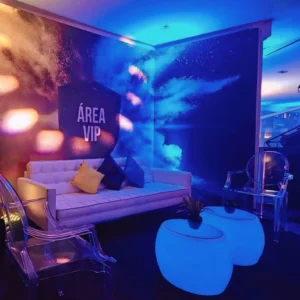 mesa de canto led para festa