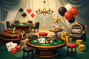 Festa cassino: móveis e decoração para se inspirar