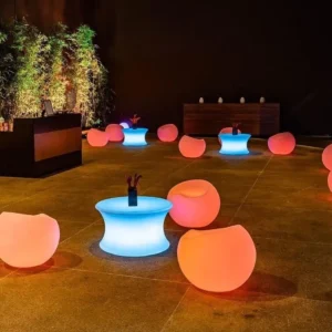 mesa led baixa para evento