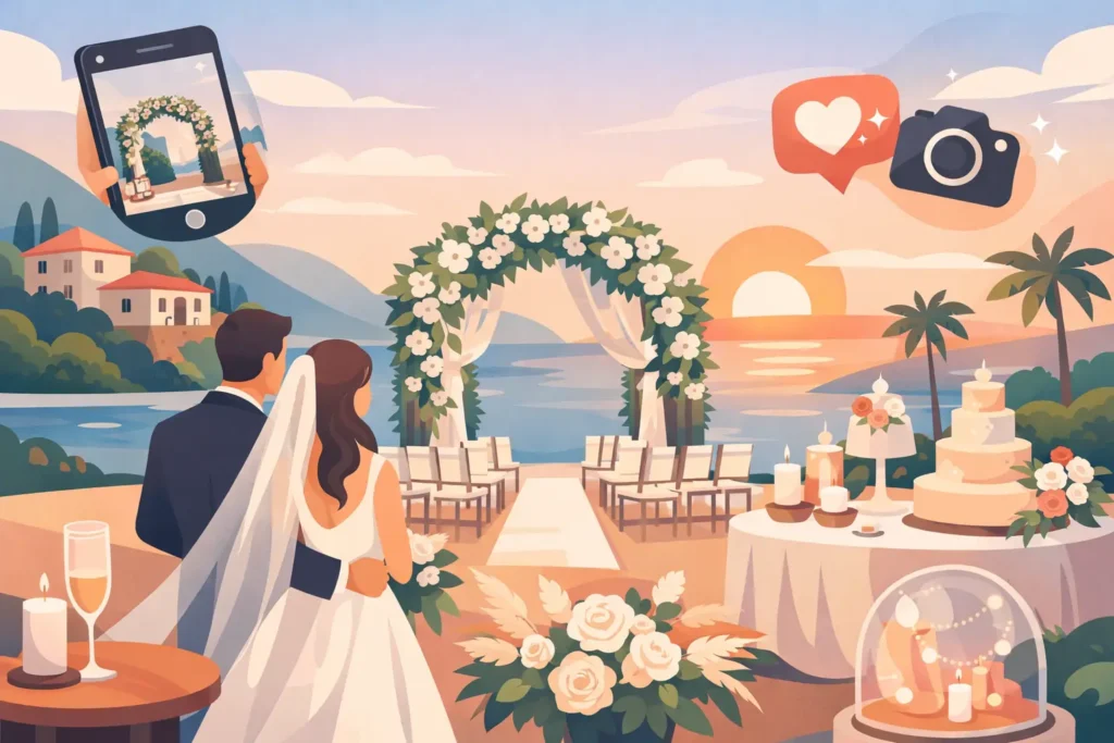 O que está por trás dos casamentos mais instagramáveis