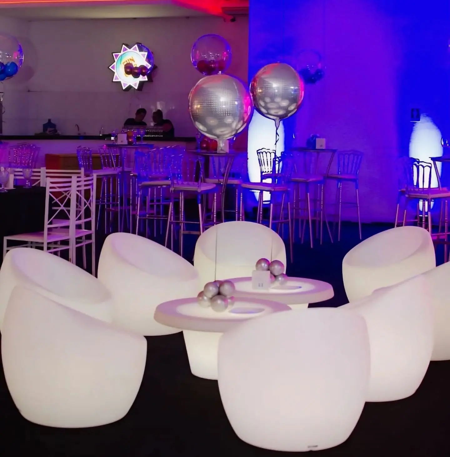 poltrona de led para evento
