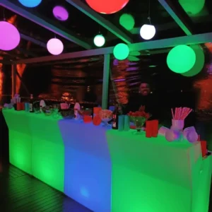balcao led reto para barman