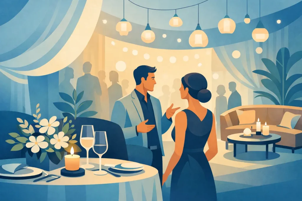 O papel da ambientação na experiência dos convidados