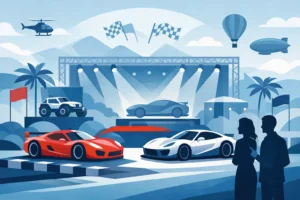Cenografia para eventos automobilísticos que encanta