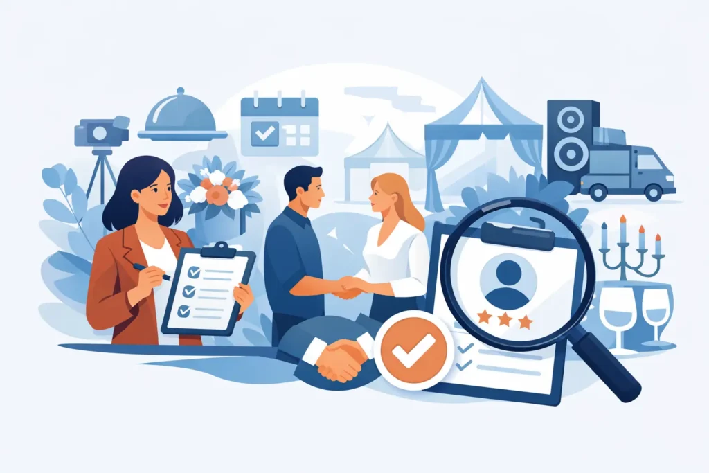 Como escolher fornecedores confiáveis para eventos