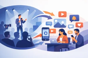 Como transformar eventos em conteúdo para redes sociais