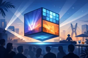 Cubo de LED para eventos: versatilidade em SP