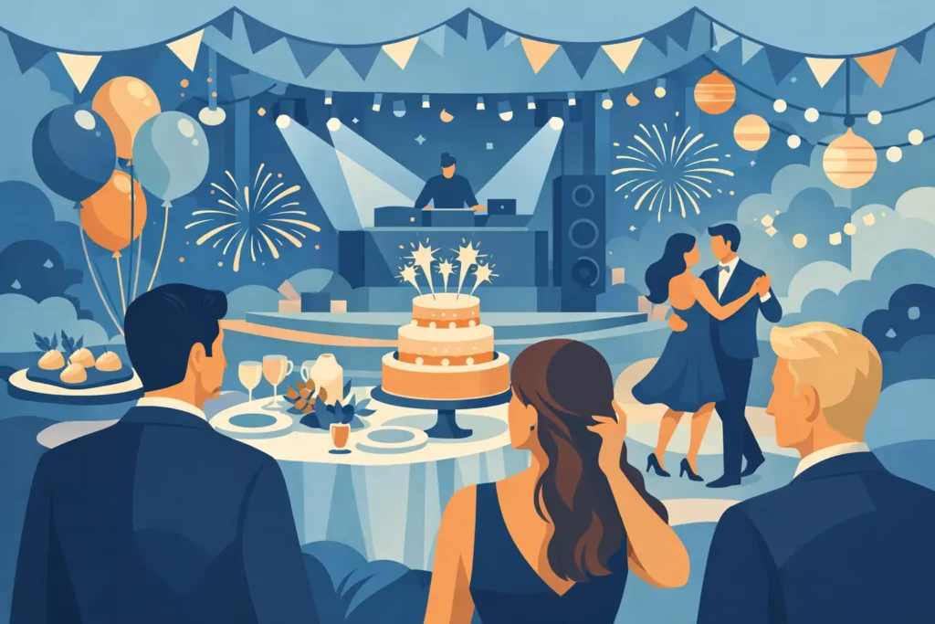 Elementos que impactam convidados da festa