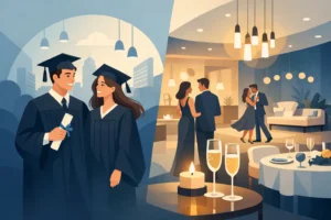 Formatura de alto padrão com ambientes modernos