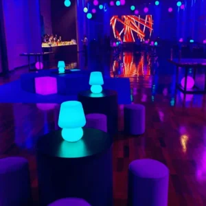 abajur de led para evento