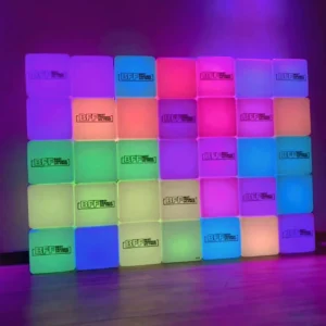 painel backdrop de 35 cubos led rgb