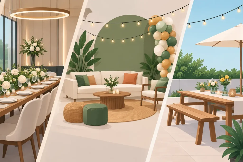 Como adaptar espaços a estilos de celebração