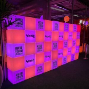 backdrop de cubos led 50 rgbw