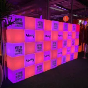 backdrop de cubos led 50 rgbw