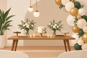 Como criar uma decoração de festa elegante sem exageros