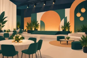 Eventos com identidade: cenografia que transforma espaços
