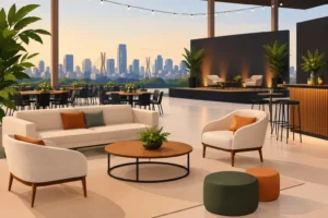 Móveis para eventos em SP que elevam a experiência